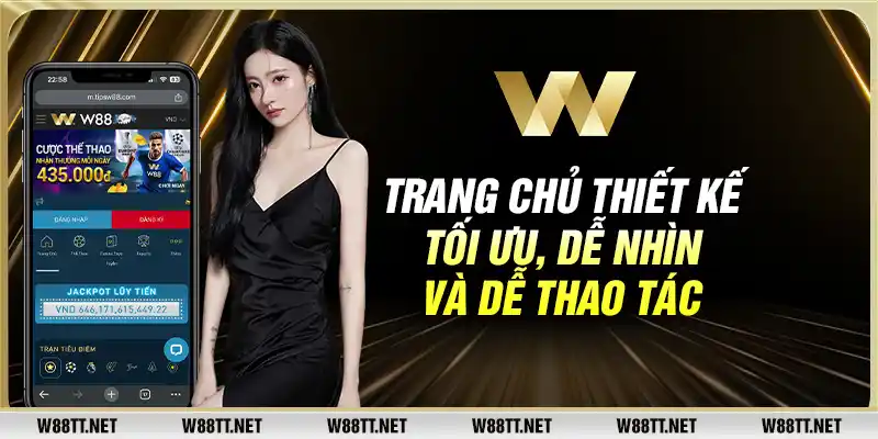 Trang chủ thiết kế tối ưu, dễ nhìn và dễ thao tác